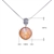 Picture of Shop Zinc Alloy Platinum Plated Pendant Necklace with Wow Elements