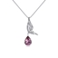 Show details for Irresistible Purple 16 Inch Pendant Necklace with No-Risk Return