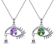 Picture of Classic Purple Pendant Necklace with Wow Elements