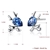 Picture of Featured Blue Platinum Plated Stud Earrings with Full Guarantee