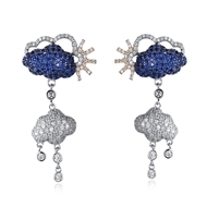 Picture of Casual Blue Dangle Earrings with Speedy Delivery