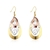 Picture of Attractive Multi-tone Plated Copper or Brass Dangle Earrings at Unbeatable Price