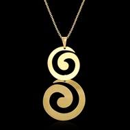 Picture of Low Cost Copper or Brass Gold Plated Pendant Necklace with No-Risk Return