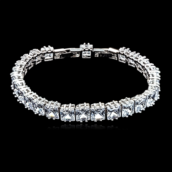 Picture of Beautiful Cubic Zirconia Casual Tennis Bracelet