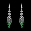 Show details for Great Cubic Zirconia Green Chandelier Earrings