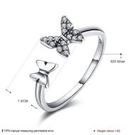 Picture of Shop 925 Sterling Silver Fashion Adjustable Ring with Wow Elements