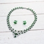 Show details for Great Value Green Luxury Necklace and Earring Set