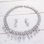 Show details for Irresistible White Copper or Brass Necklace and Earring Set For Your Occasions