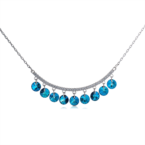 Picture of 16 Inch Blue Short Chain Necklace in Exclusive Design