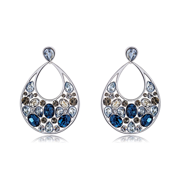 Picture of Charming Blue Zinc Alloy Dangle Earrings at Great Low Price