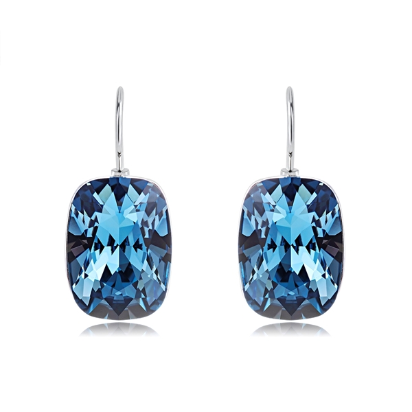 Picture of Impressive Blue Swarovski Element Small Hoop Earrings with Low MOQ