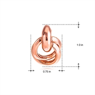 Picture of Famous Small Rose Gold Plated Stud Earrings