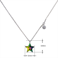 Picture of Bling Star 16 Inch Pendant Necklace