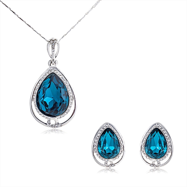 Picture of Wholesale Platinum Plated Small Necklace and Earring Set