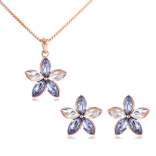 Picture of Unique Artificial Crystal Casual Necklace and Earring Set