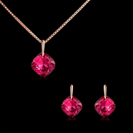 Picture of Trendy Rose Gold Plated Casual Necklace and Earring Set with No-Risk Refund