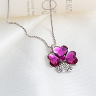 Picture of Inexpensive Zinc Alloy Platinum Plated Pendant Necklace from Reliable Manufacturer