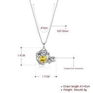 Picture of Fashion Swarovski Element 16 Inch Pendant Necklace