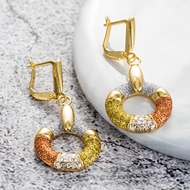 Picture of Zinc Alloy Gold Plated Dangle Earrings from Certified Factory