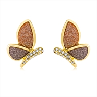 Picture of Distinctive Rose Gold Plated Butterfly Stud Earrings with Low MOQ