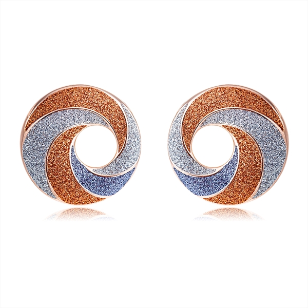 Picture of Fashionable Casual Rose Gold Plated Stud Earrings