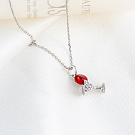 Picture of Most Popular Swarovski Element Platinum Plated Pendant Necklace