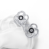 Picture of Hypoallergenic Platinum Plated Classic Stud Earrings with Easy Return