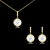 Picture of Small Gold Plated Necklace and Earring Set at Factory Price