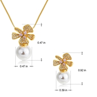 Picture of Popular Cubic Zirconia White Necklace and Earring Set