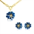 Picture of Chic Flowers & Plants Enamel Necklace and Earring Set