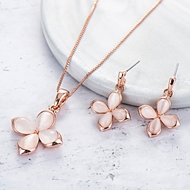 Picture of Eye-Catching Rose Gold Plated Zinc Alloy Necklace and Earring Set with Member Discount