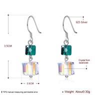 Picture of New Season Colorful Swarovski Element Drop & Dangle Earrings with SGS/ISO Certification