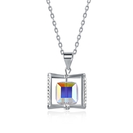 Picture of 925 Sterling Silver Swarovski Element Pendant Necklace from Certified Factory