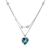 Picture of Unusual Love & Heart Platinum Plated Pendant Necklace