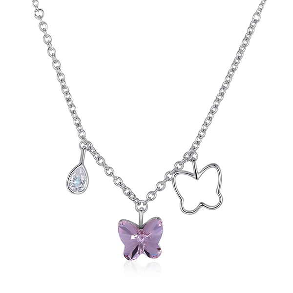 Picture of Distinctive Purple Fashion Pendant Necklace with Low MOQ