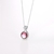 Picture of Charming Purple 925 Sterling Silver Pendant Necklace As a Gift