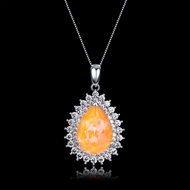 Picture of Eye-Catching Platinum Plated Casual Pendant Necklace with Member Discount