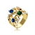 Picture of Charming Colorful Glass Fashion Ring As a Gift