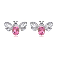 Picture of New Swarovski Element Platinum Plated Stud Earrings