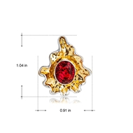 Picture of Inexpensive Zinc Alloy Red Stud Earrings from Reliable Manufacturer