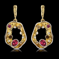 Picture of Low Price Zinc Alloy Gold Plated Dangle Earrings from Trust-worthy Supplier