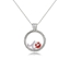 Show details for Popular Cubic Zirconia Purple Pendant Necklace