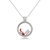 Picture of Amazing Small Platinum Plated Pendant Necklace