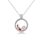 Show details for Amazing Small Platinum Plated Pendant Necklace