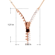 Picture of Fancy Small Rose Gold Plated Pendant Necklace