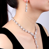 Picture of Casual Luxury Necklace and Earring Set with No-Risk Return