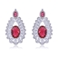 Show details for Copper or Brass Red Dangle Earrings For Your Occasions