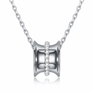 Picture of New Cubic Zirconia White Pendant Necklace