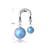 Picture of New Season Blue Fashion Dangle Earrings with SGS/ISO Certification