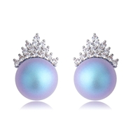 Picture of Great Swarovski Element Pearl Zinc Alloy Stud Earrings